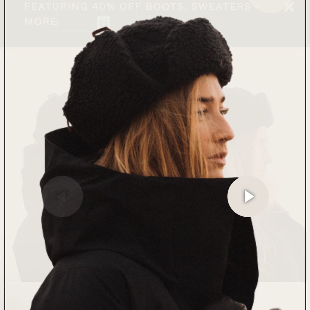 Cableami Black Aviator Hat